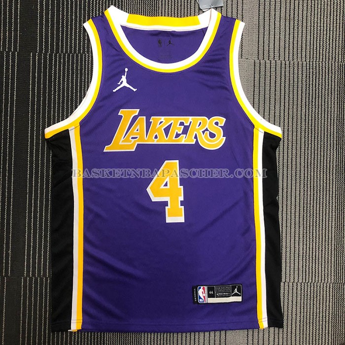 Maillot Los Angeles Lakers Rajon Rondo NO 4 Statement Edition 2021-22 Volet